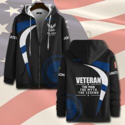 US Navy, Proud To Have Served - Zip Hoodie