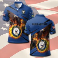 US Navy, E 3 White - Polo Shirt