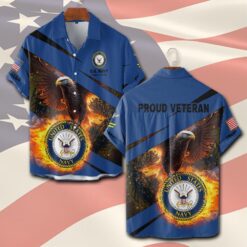 US Navy, Freedom Isn't Free - Short Sleeve Button Shirt