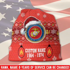 US Marine Corps, Remember - Honor - Respect - Full-Printed Beanie Hat