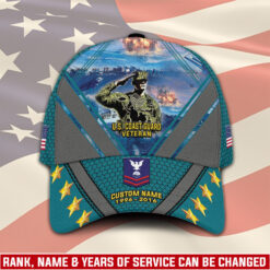 US Coast Guard, E 4 Gold - Classic Cap