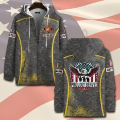 US Marine Corps, Proud Veteran - Zip Hoodie