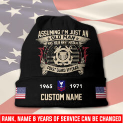US Coast Guard, Served With Pride - Full-Printed Beanie Hat