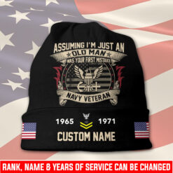 US Navy, No One Fights Alone - Full-Printed Beanie Hat