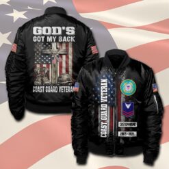 US Coast Guard, Duty, Honor, Country - Bomber Jacket