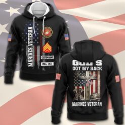 US Marine Corps, Honor, Duty, Service - Hoodie