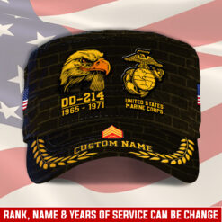 US Marine Corps, E 7 Marines Gunnery Sergeant - Military Cap