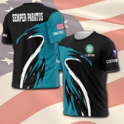 US Coast Guard, E 2 Blue - T-Shirt