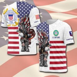 US Coast Guard, Land Of The Free, Because Of The Brave - T-Shirt