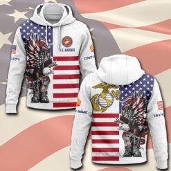 US Marine Corps, Honoring All Who Served - Hoodie