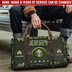 US Army, E 3 Army Private First Class - Travel Bag - Size L: 20.4 x 9.4 x 10.2 inches