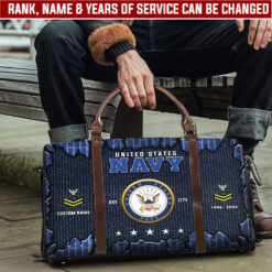 US Navy, Honoring All Who Served - Travel Bag - Size L: 20.4 x 9.4 x 10.2 inches