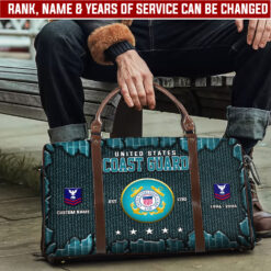 US Coast Guard, E 7 Red - Travel Bag - Size L: 20.4 x 9.4 x 10.2 inches