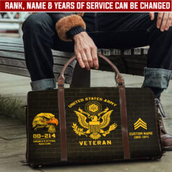 US Army, Served With Pride - Travel Bag - Size S: 18 x 8.6 x 10.2 inches