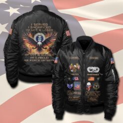 Air Force Badge, Life And Pride - Bomber Jacket