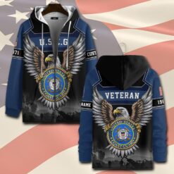 US Coast Guard, Lest We Forget - Zip Hoodie