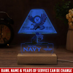 US Navy, E 2 Blue - Personalized Led Lamp