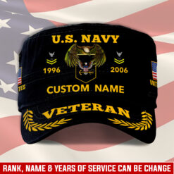 US Navy, E 5 Gold - Military Cap