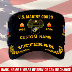 US Marine Corps, E 9 Marines Master Gunnery Sergeant - Military Cap