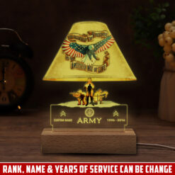 US Army, O 5 Army Lieutenant Colonel - Personalized Led Lamp