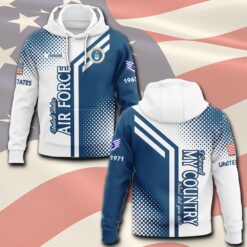 US Air Force , Land Of The Free, Because Of The Brave - Hoodie