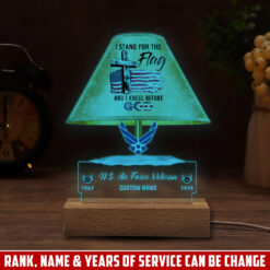 US Air Force , Thank a Veteran - Personalized Led Lamp