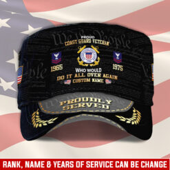 US Coast Guard, American By Birth, Veteran By Choice - Military Cap