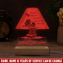 US Marine Corps - Personalized Led Lamp