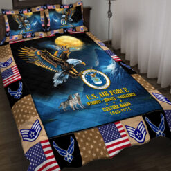 US Air Force, Aim High … Fly-Fight-Win - Quilt Bed Set - King