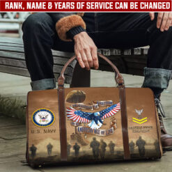 US Navy, E 7 Gold - Travel Bag - Size L: 20.4 x 9.4 x 10.2 inches