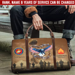 US Marine Corps, Defender of Freedom - Travel Bag - Size L: 20.4 x 9.4 x 10.2 inches