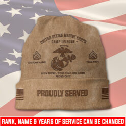US Marine Corps, Once A Marine, Always A Marine - Full-Printed Beanie Hat