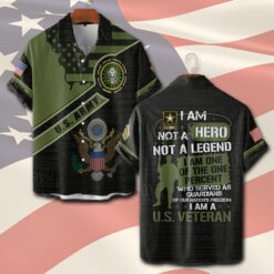 US Army, Honoring All Who Served - Short Sleeve Button Shirt