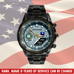 US Coast Guard, Born Ready - Black Stainless Steel Watch