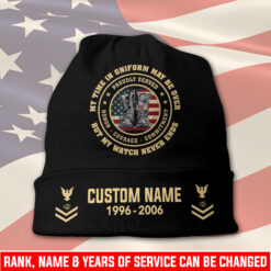 US Navy, E 7 Red - Full-Printed Beanie Hat