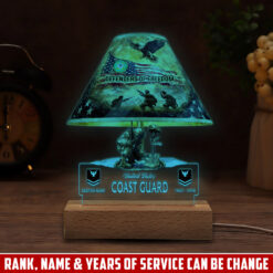 US Coast Guard, Proud To Have Served - Personalized Led Lamp