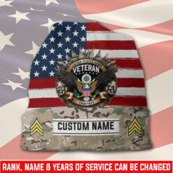 US Army, Remember - Honor - Respect - Full-Printed Beanie Hat