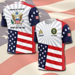 US Army, E 6 Army Staff Sergeant - T-Shirt