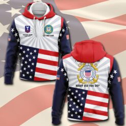 US Coast Guard, E 4 Red - Hoodie