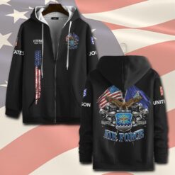 US Air Force , Duty, Honor, Country - Zip Hoodie