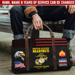 US Marine Corps, Remember - Honor - Respect - Travel Bag - Size L: 20.4 x 9.4 x 10.2 inches