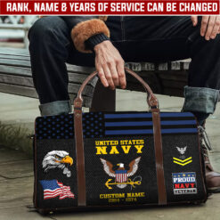 US Navy, Honor, Duty, Service - Travel Bag - Size L: 20.4 x 9.4 x 10.2 inches