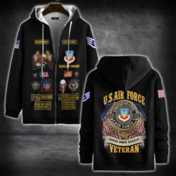 Air Force Command, E 5 Air Force Staff Sergeant - Zip Hoodie