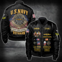 Navy Badge, Thank a Veteran - Bomber Jacket