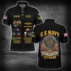 Navy Badge, Thank a Veteran - Polo Shirt