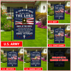 We'll Serve The Lord - Garden Flag