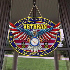 US Navy - 2 Layers Wooden Sign 8x8in - THWSCustom24122301