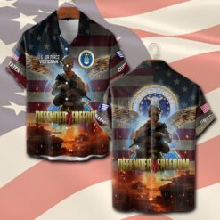 US Air Force , I Walked The Walk - Short Sleeve Button Shirt