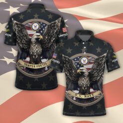 US Navy, E 8 Gold - Polo Shirt