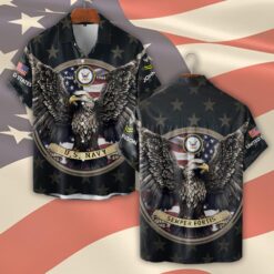 US Navy, Duty, Honor, Country - Short Sleeve Button Shirt